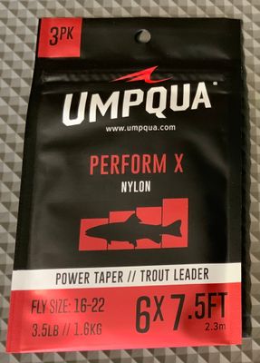 Umpqua Perform X 7.5ft. Tapered Leader (3-Pack)
