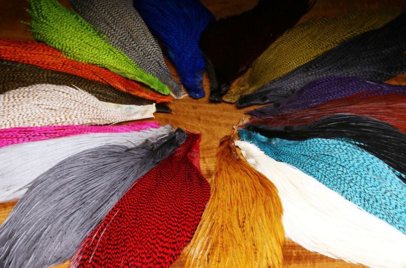 Hareline Dubbin Half Cape from a Rooster