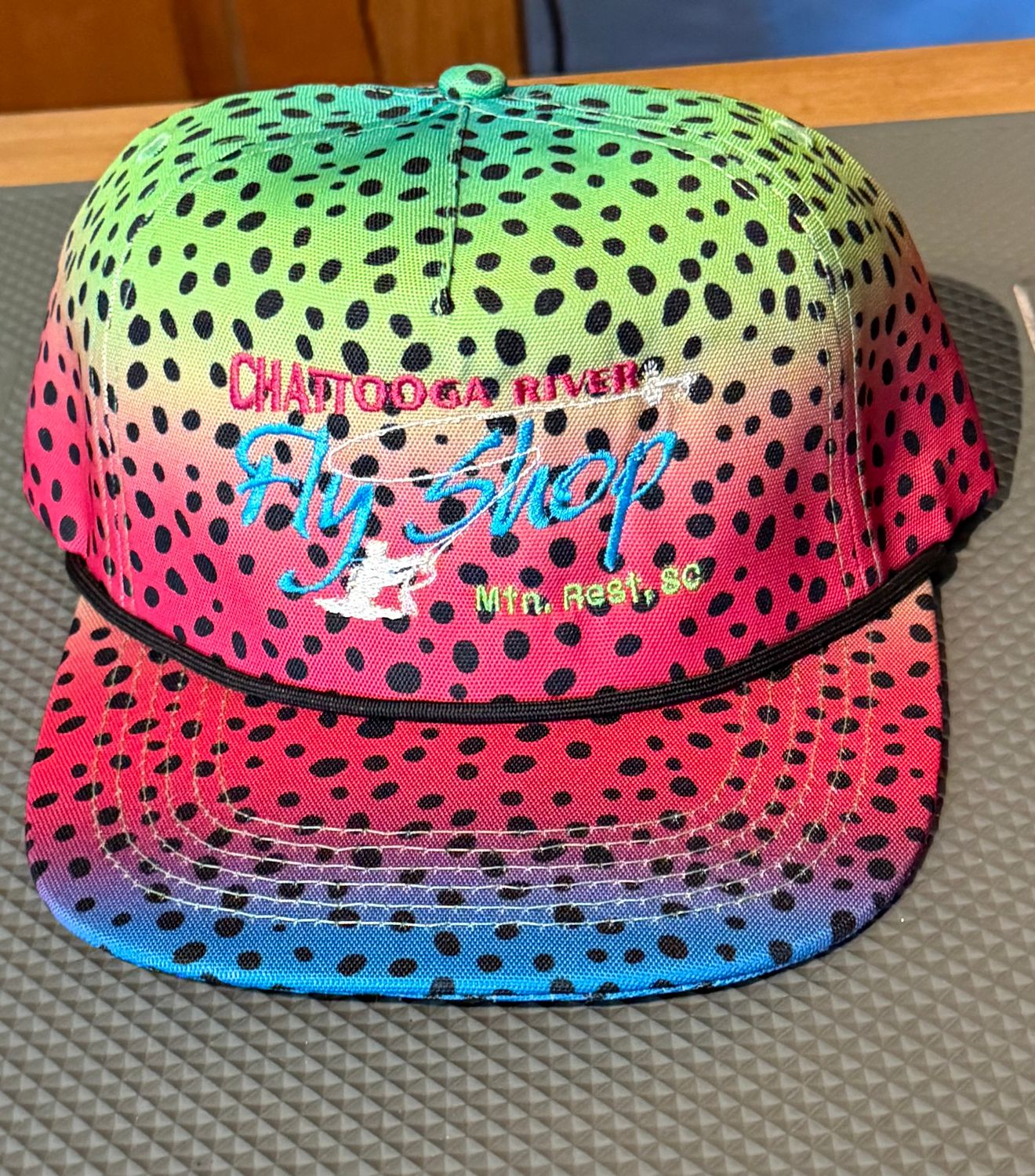 TROUT PRINT HAT- RAINBOW