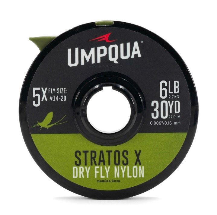 Umpqua Stratos X Dry Fly Nylon Tippet GryCamo 30yd