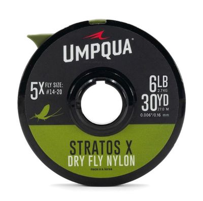 Umpqua Stratos X Dry Fly Nylon Tippet GryCamo 30yd