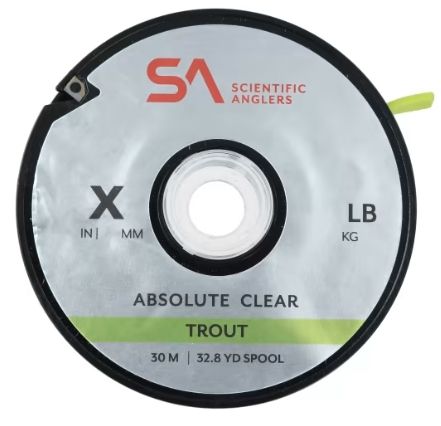 SA Absolute Trout Nylon Tippet 30M Fly Fishing