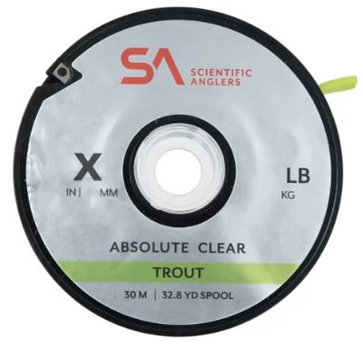 SA Absolute Trout Nylon Tippet 30M Fly Fishing