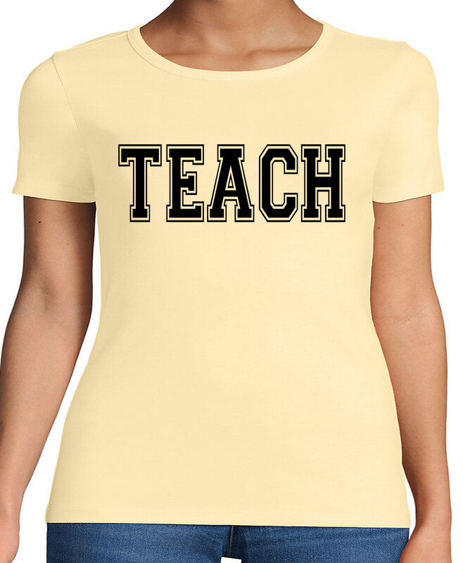 Teach Varsity Letters Screen Print Transfer