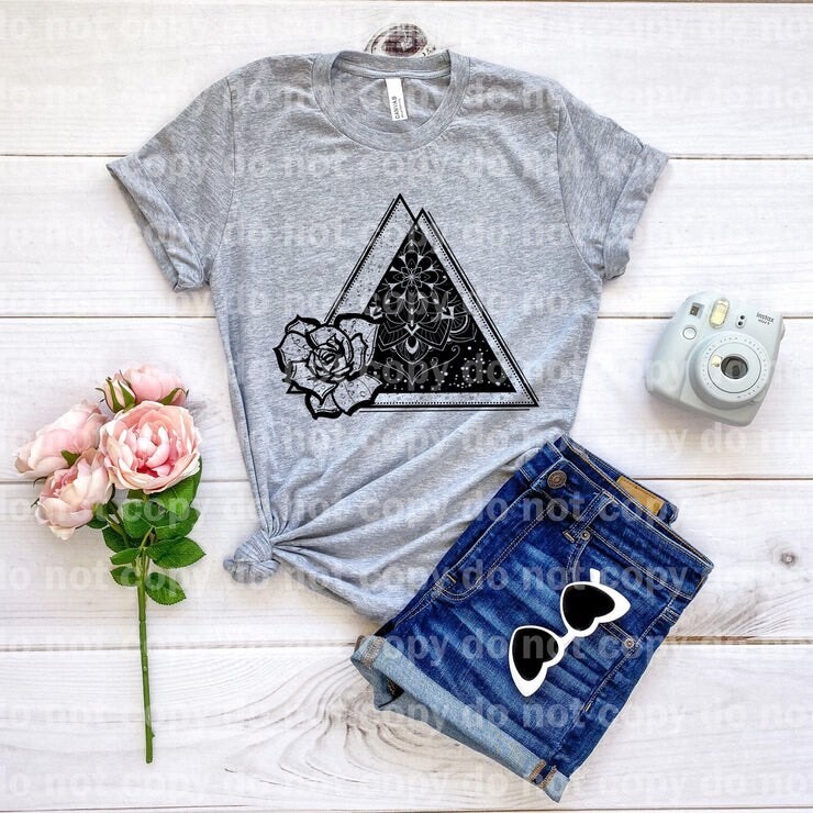 Henna Triangles Screen Print Transfer