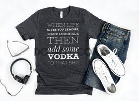 Add Some Vodka Screen Print Transfer