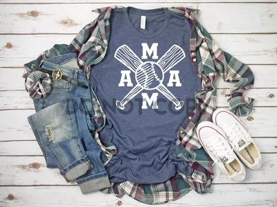 Baseball Softball Mama Screen Print Transfer