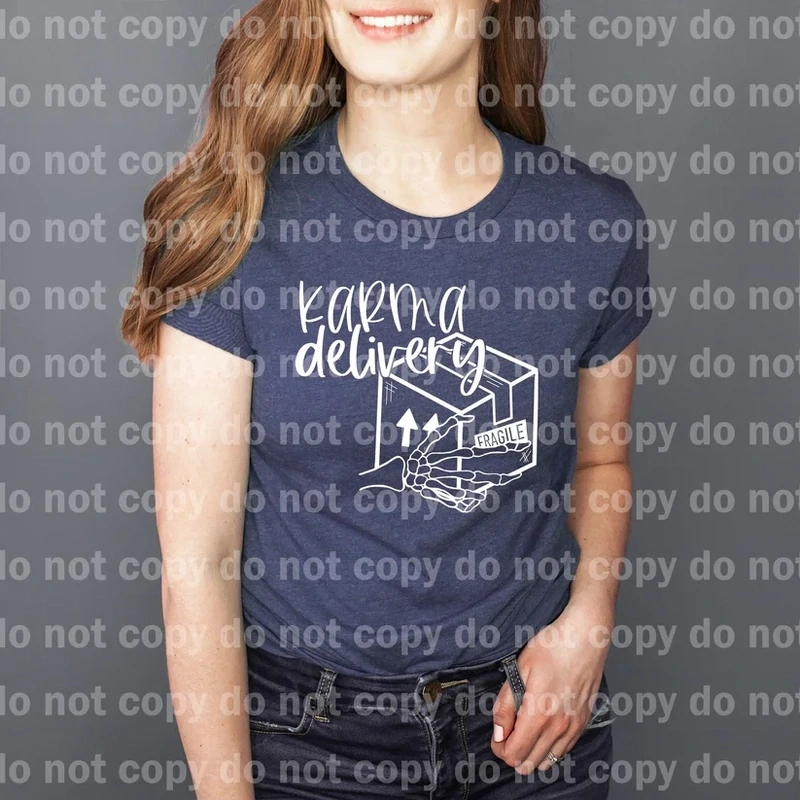 Karma Delivery Screen Print Transfer