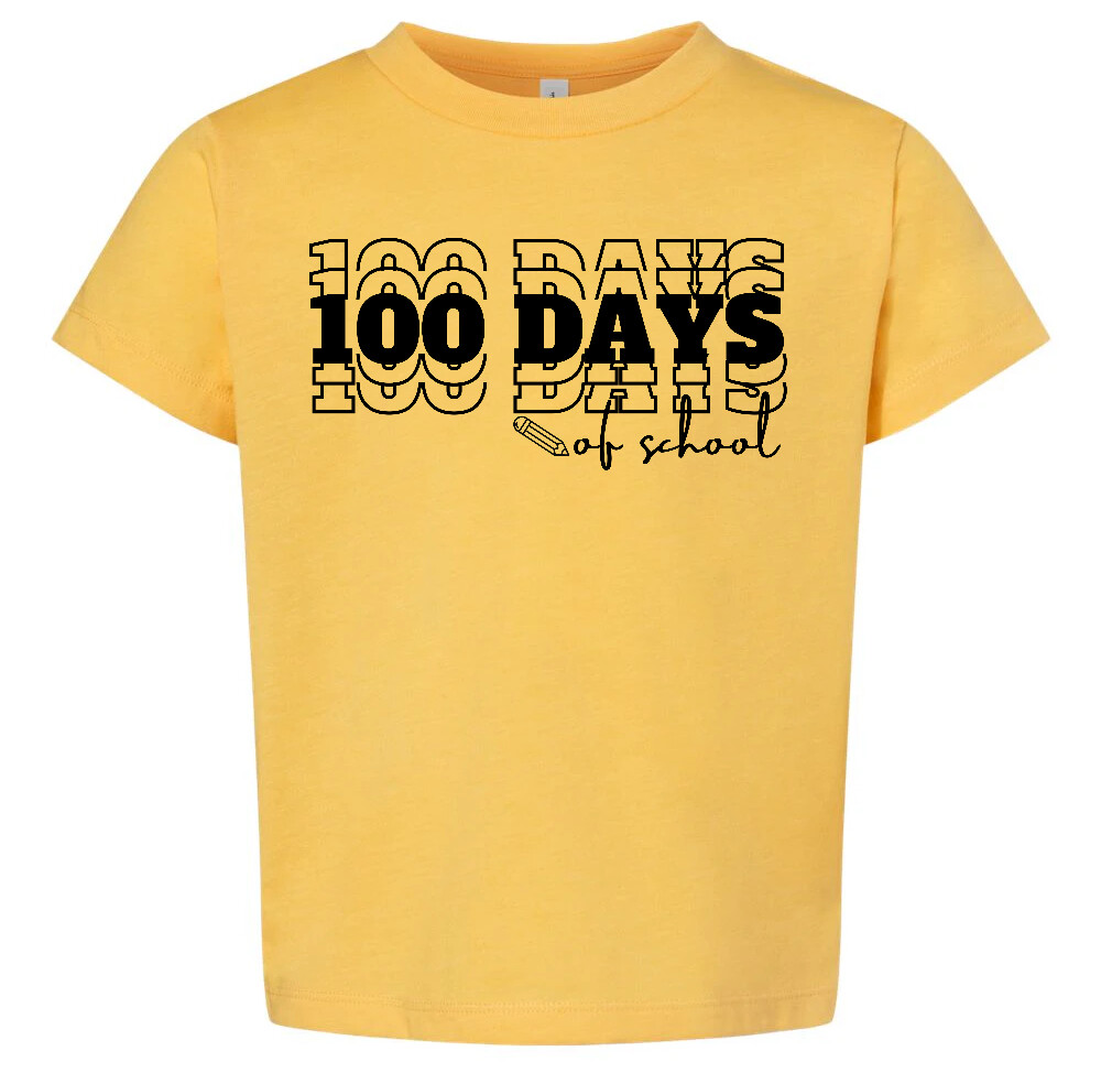 100 Days of School Youth Screen Print Transfer