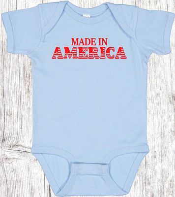 Made In America Infant Screen Print Transfer