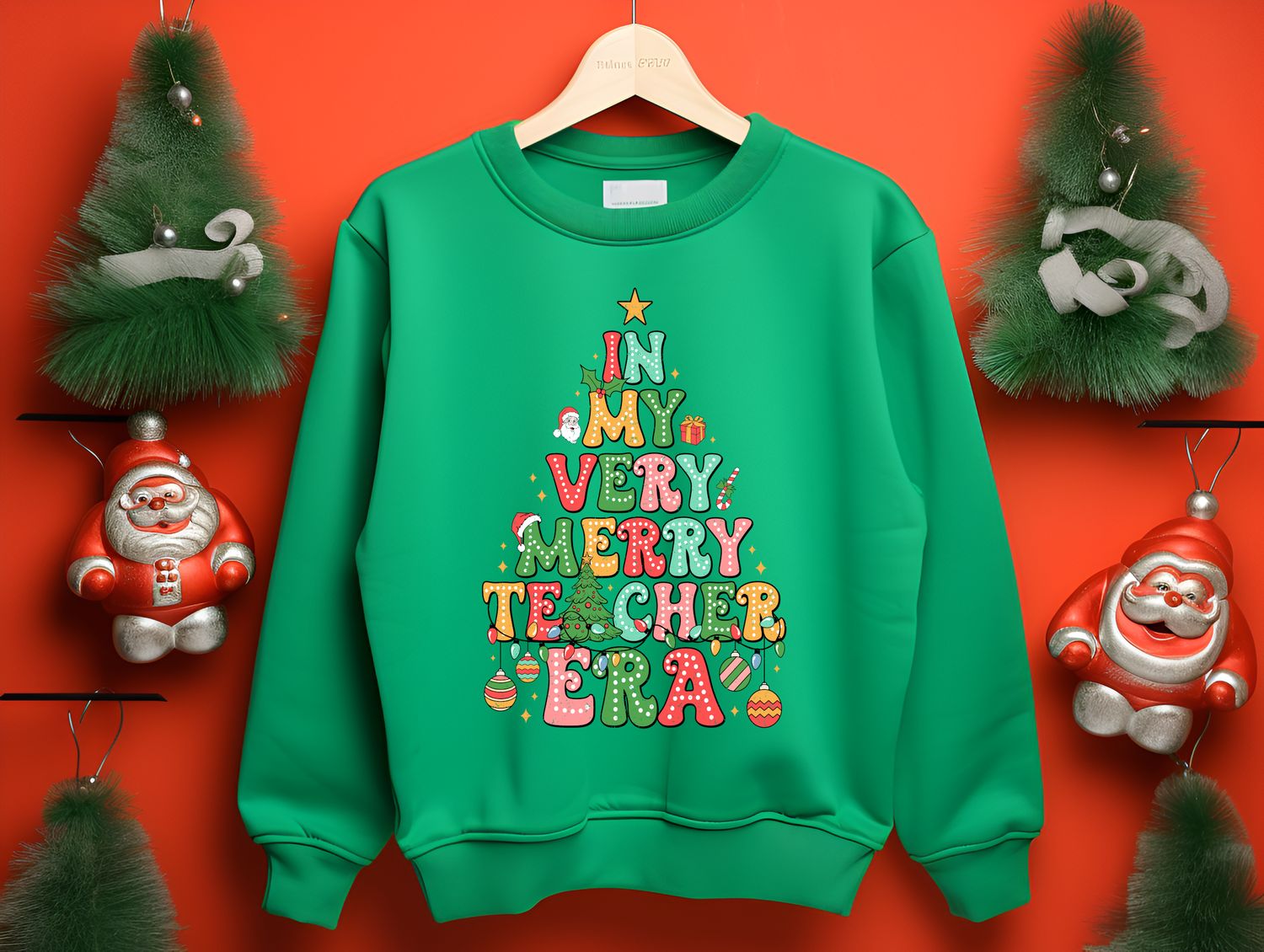Merry Teacher Era DTF Print