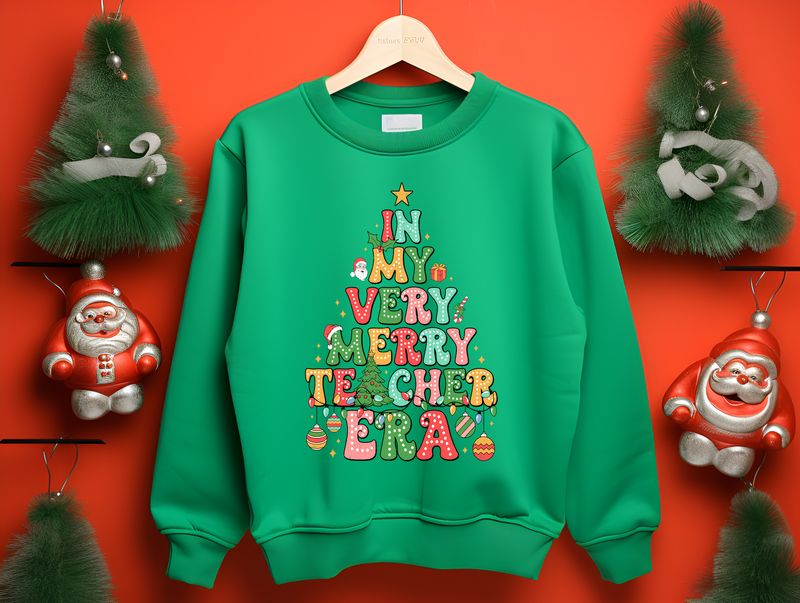 Merry Teacher Era DTF Print