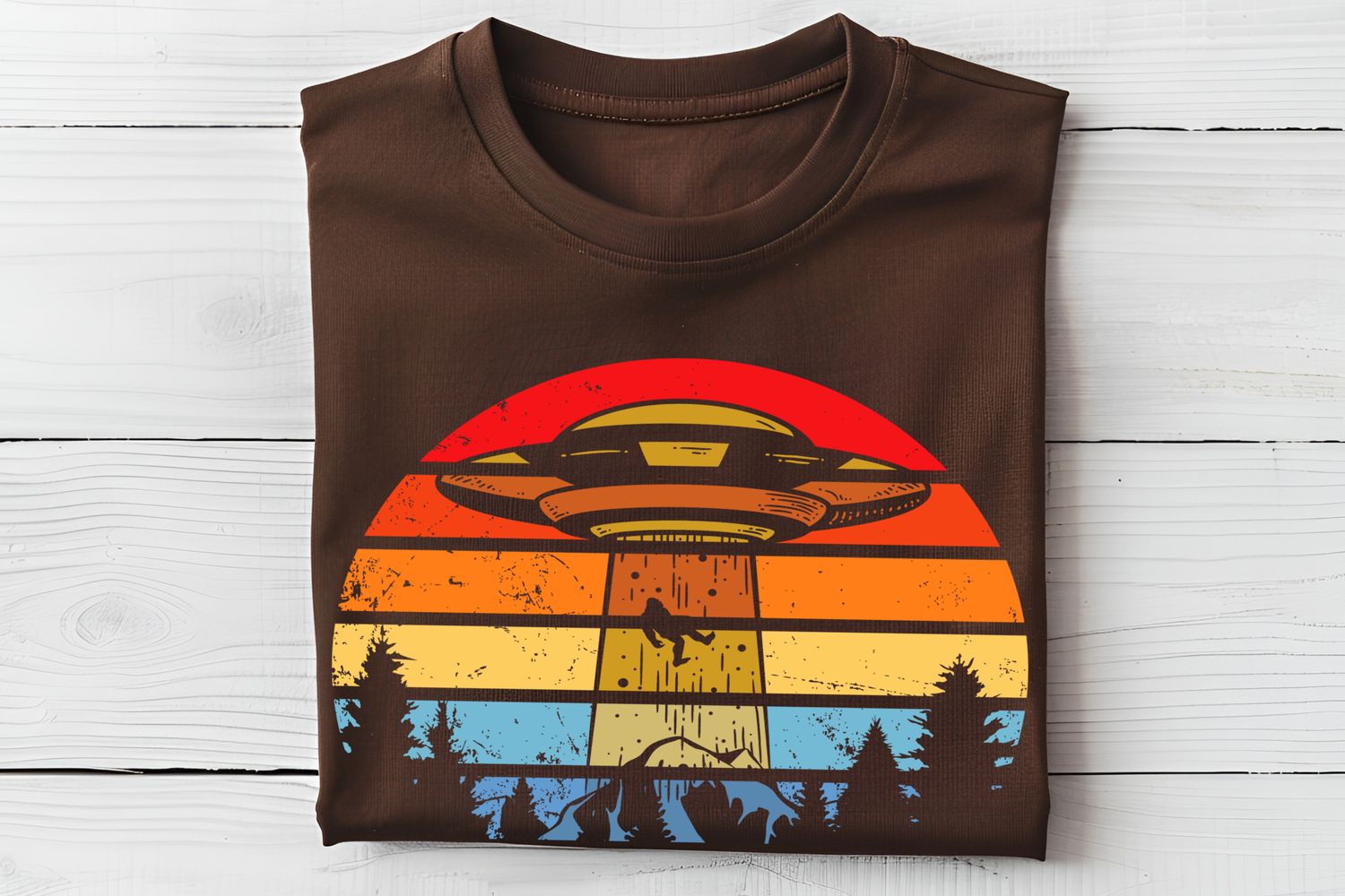 Abducted Sasquatch DTF Print
