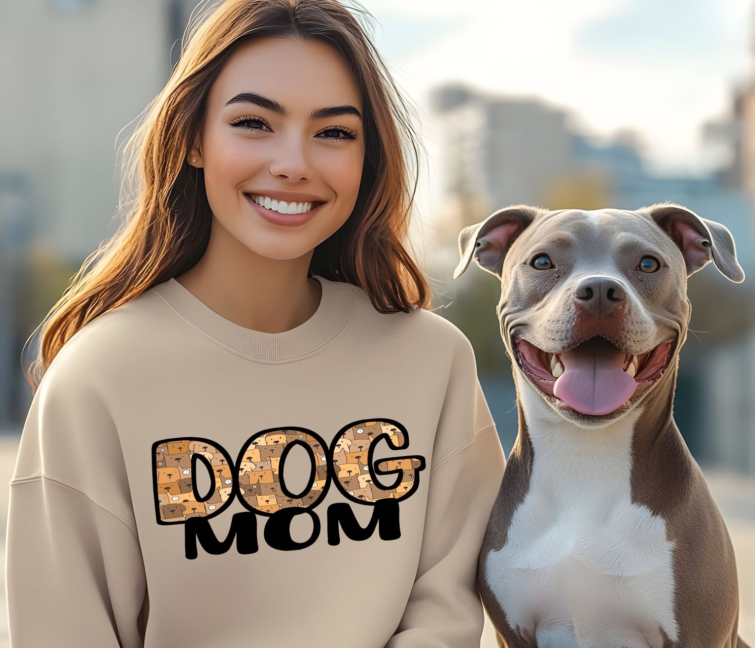 Dog Mom Fill DTF Print