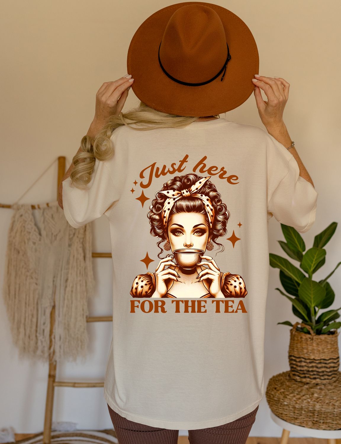 Here For The Tea DTF Print