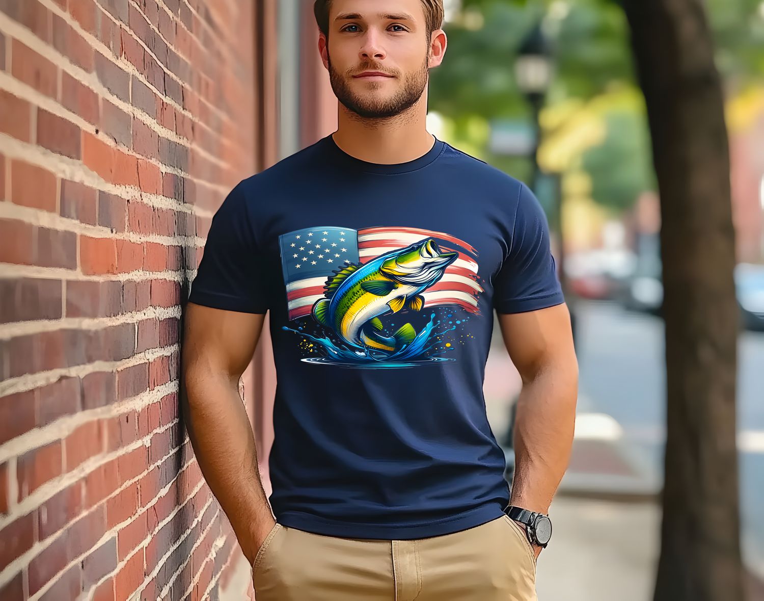 Fish Flag DTF Print