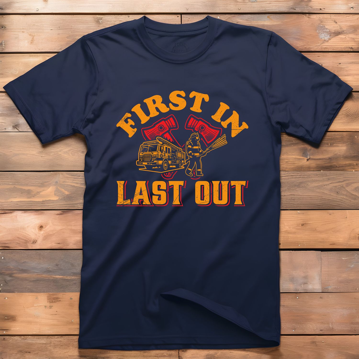 First In Last Out Outline DTF Print