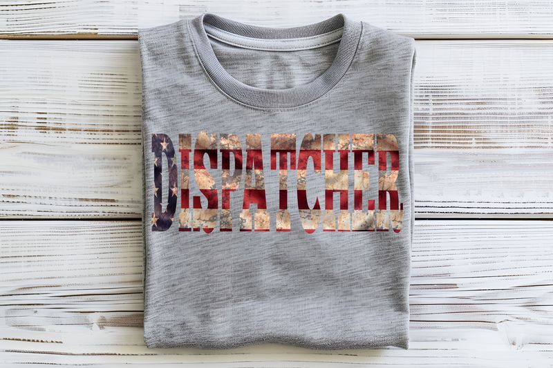 Patriotic Font Dispatcher DTF Print