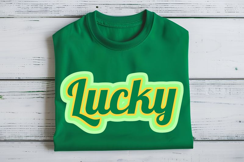 Lucky Layered DTF Print