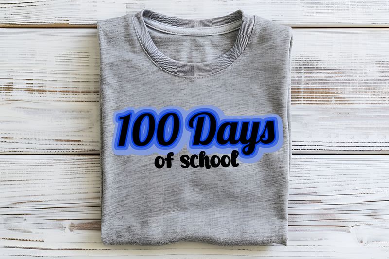 100 Days Of School Layered DTF Print