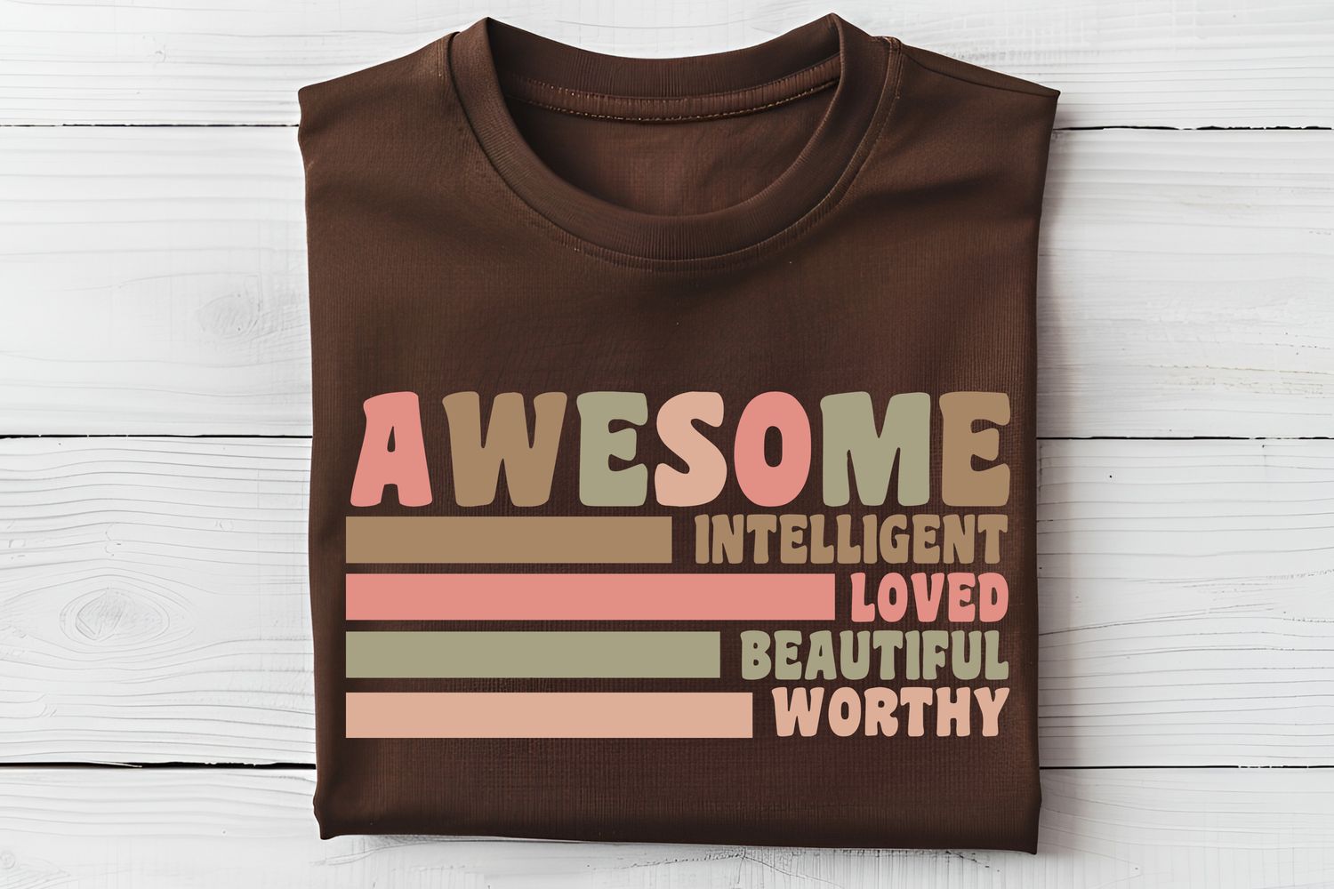Awesome Intelligent Beautiful Worthy DTF Print