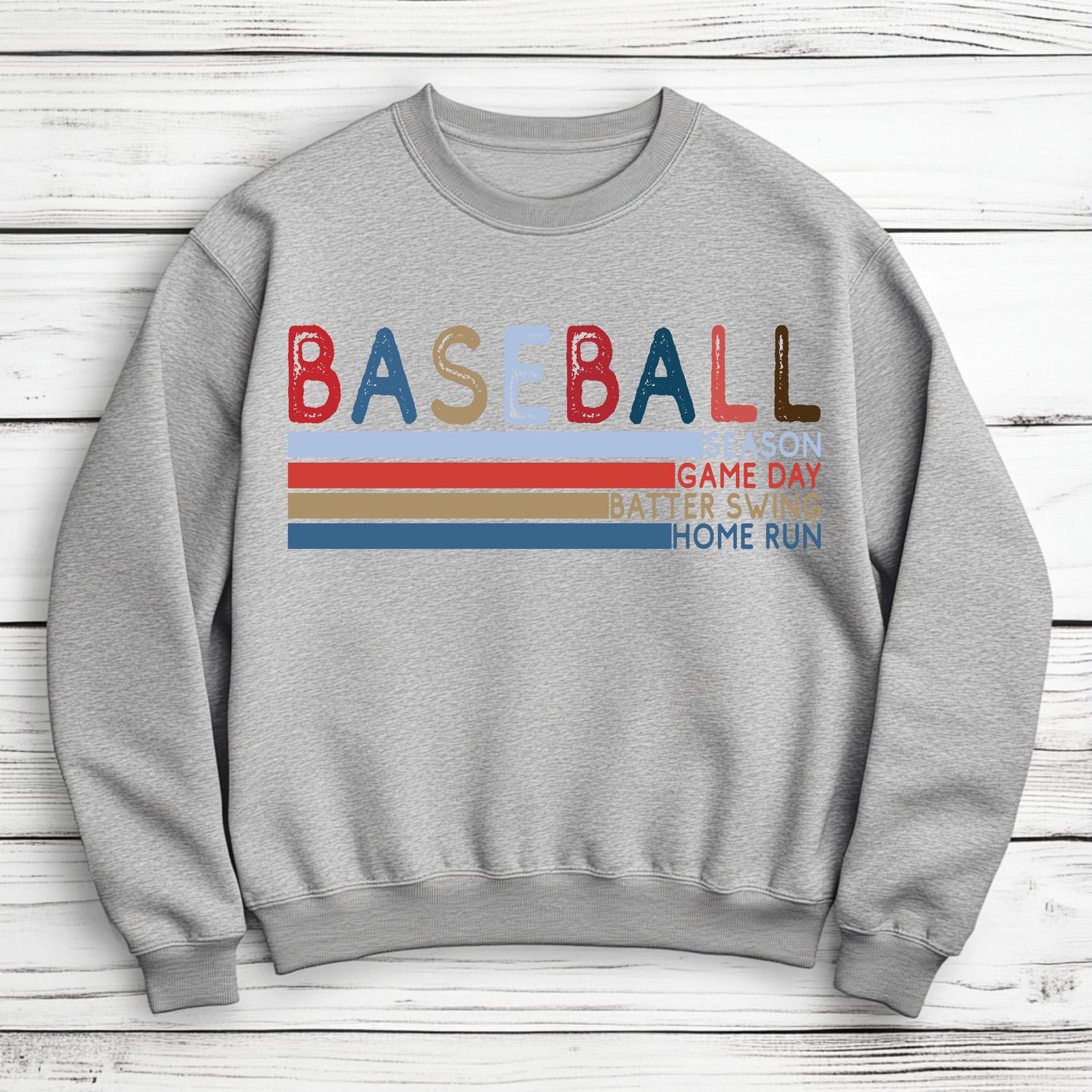 Baseball Stacked DTF Print