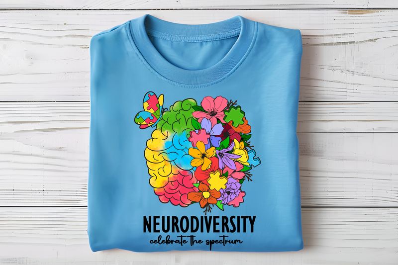 Celebrate The Spectrum Autism Acceptance DTF Print