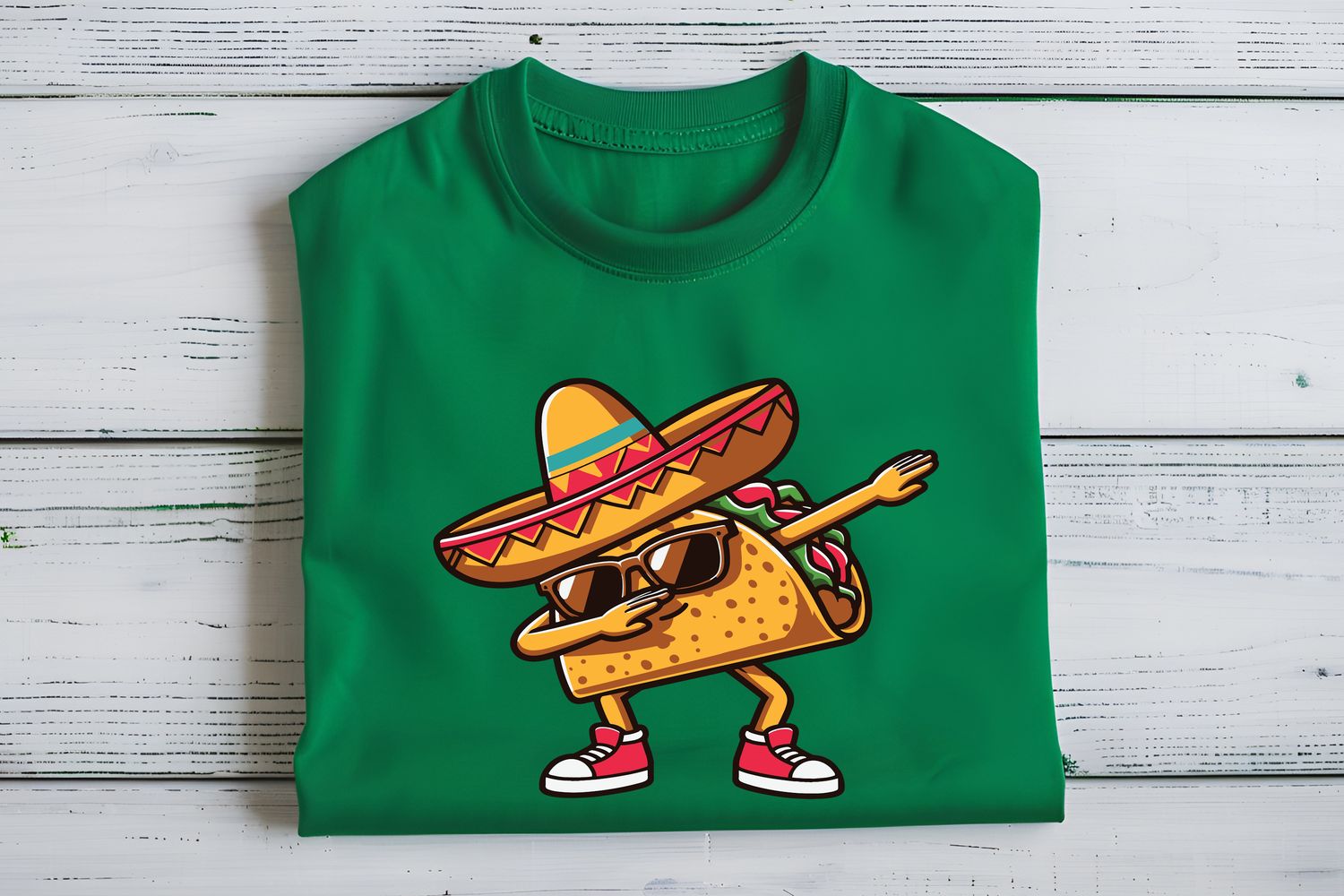 Dabbing Taco Fiesta DTF Print