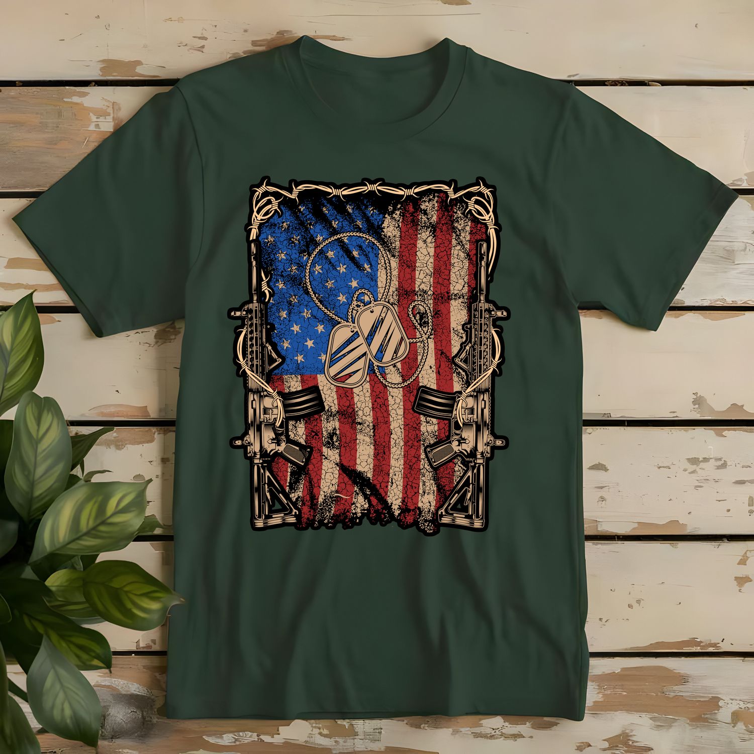 Dog Tag Flag DTF Print