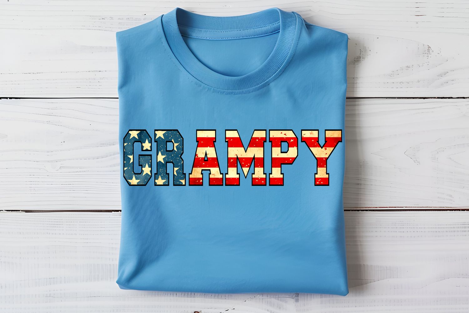 Grampy Flag Varsity DTF Print