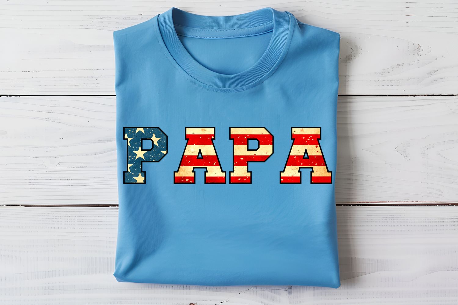 Papa Flag Varsity DTF Print