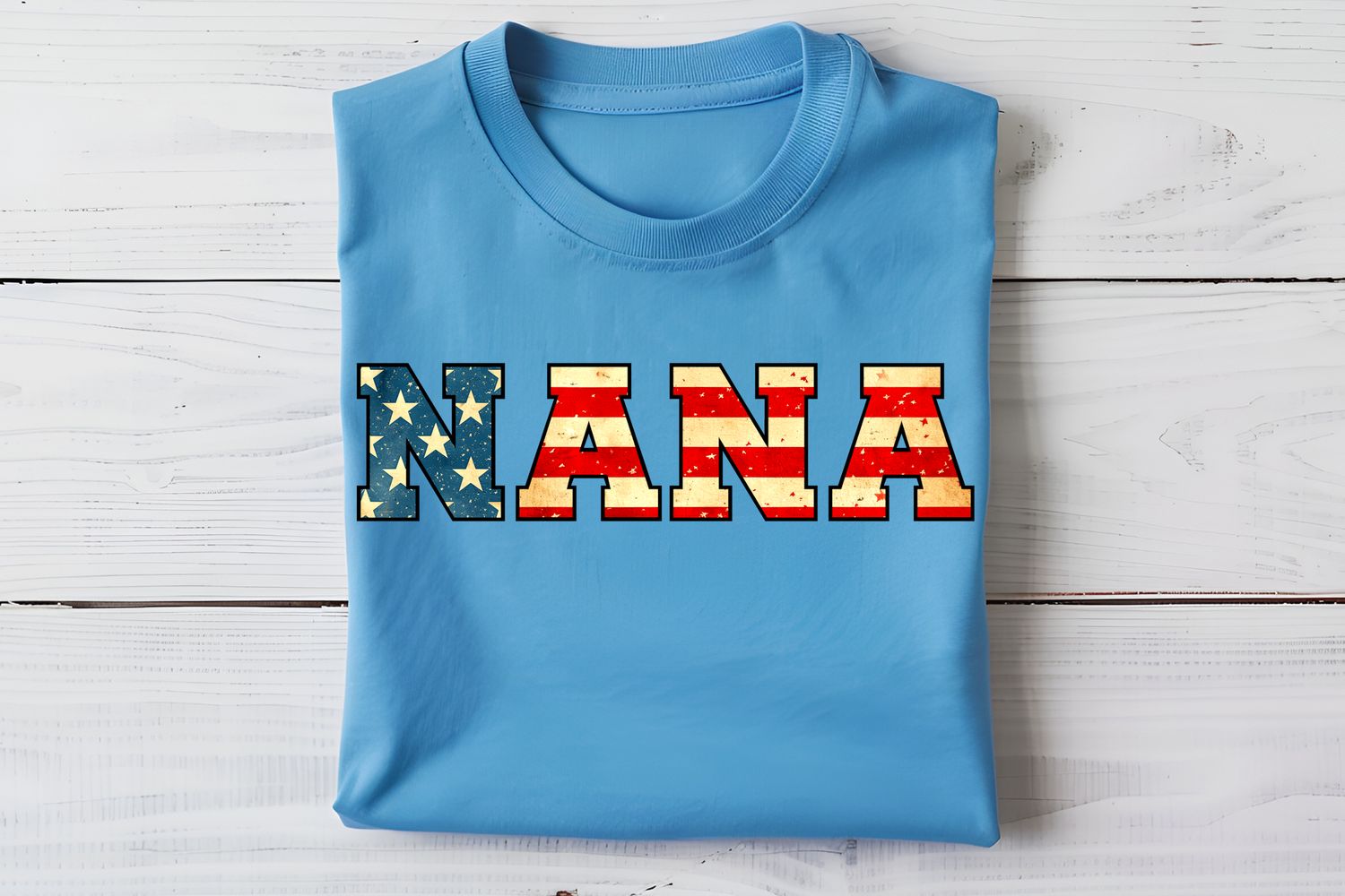 Nana Flag Varsity DTF Print