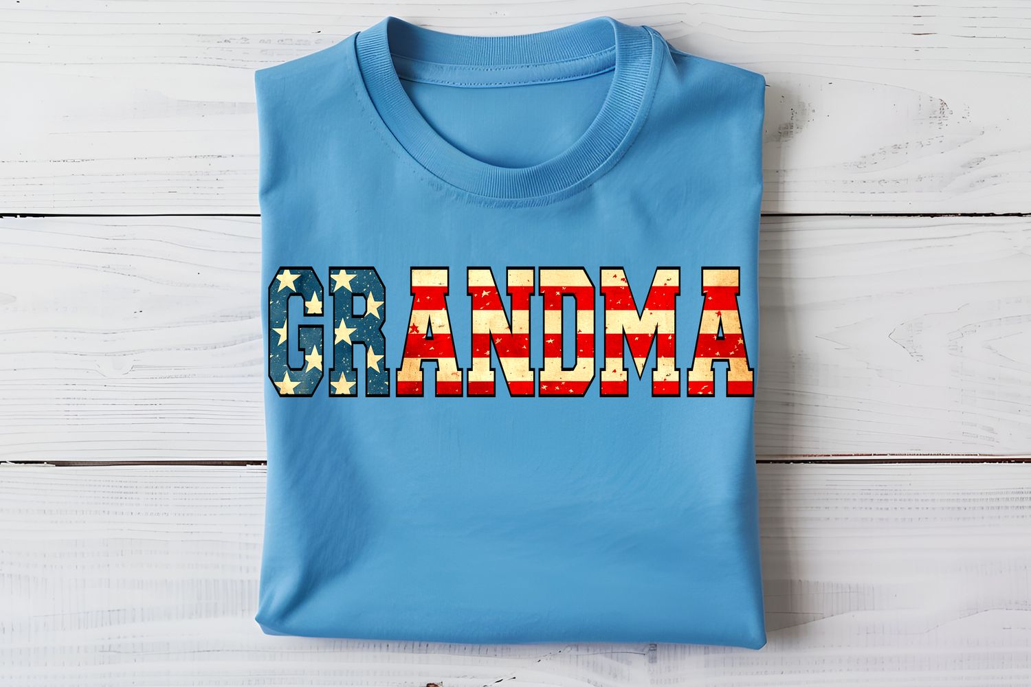 Grandma Flag Varsity DTF Print