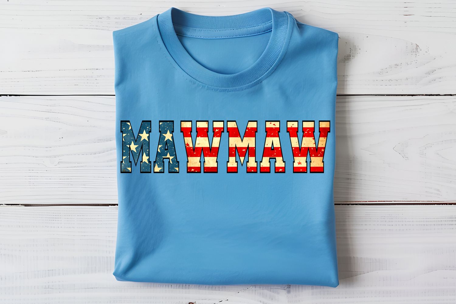 Mawmaw Flag Varsity DTF Print