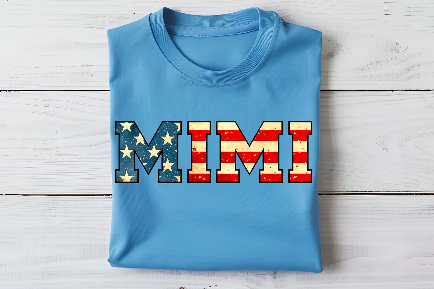 Mimi Flag Varsity DTF Print
