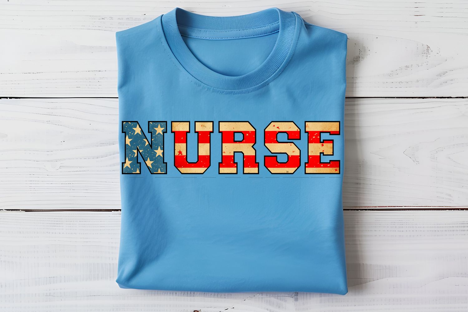 Nurse Flag Varsity DTF Print
