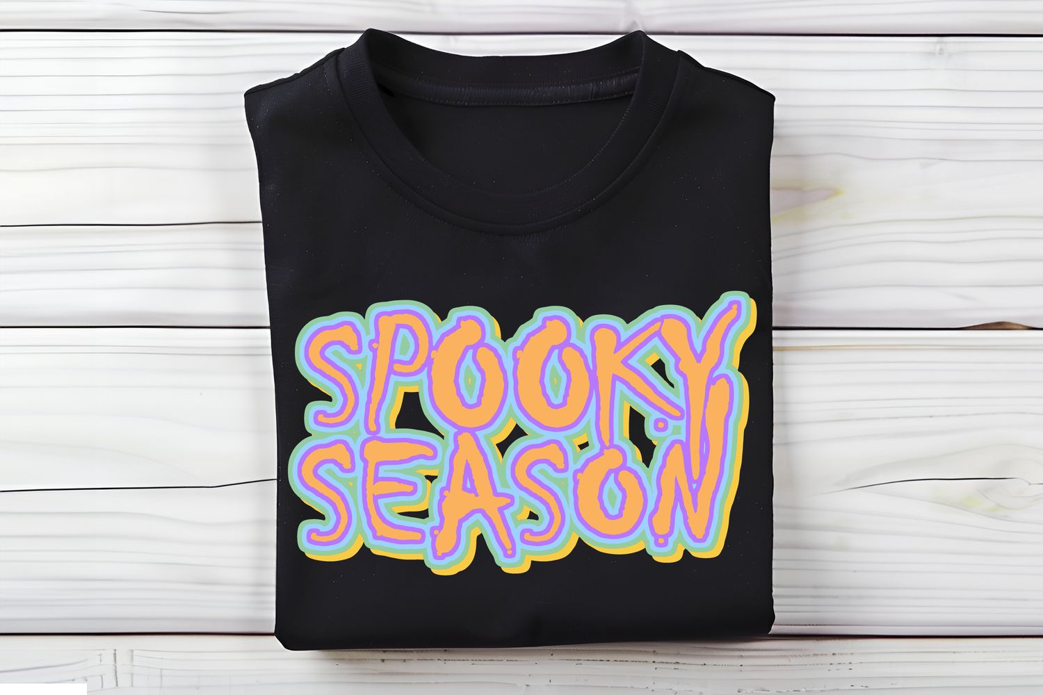 Spooky Season Colorful Halloween DTF Print