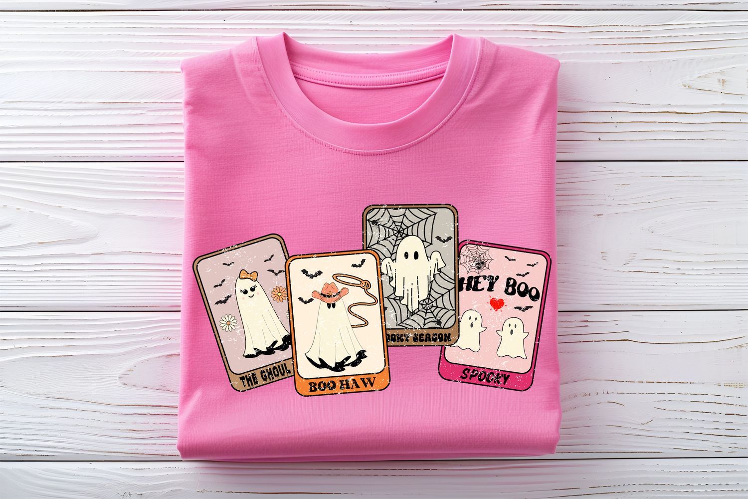 Western Ghost Playing Cards Halloween DTF Print