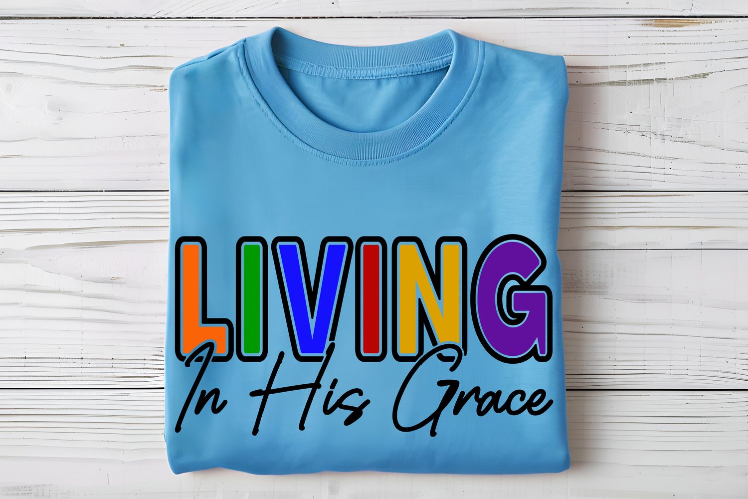 Living In His Grace DTF Print