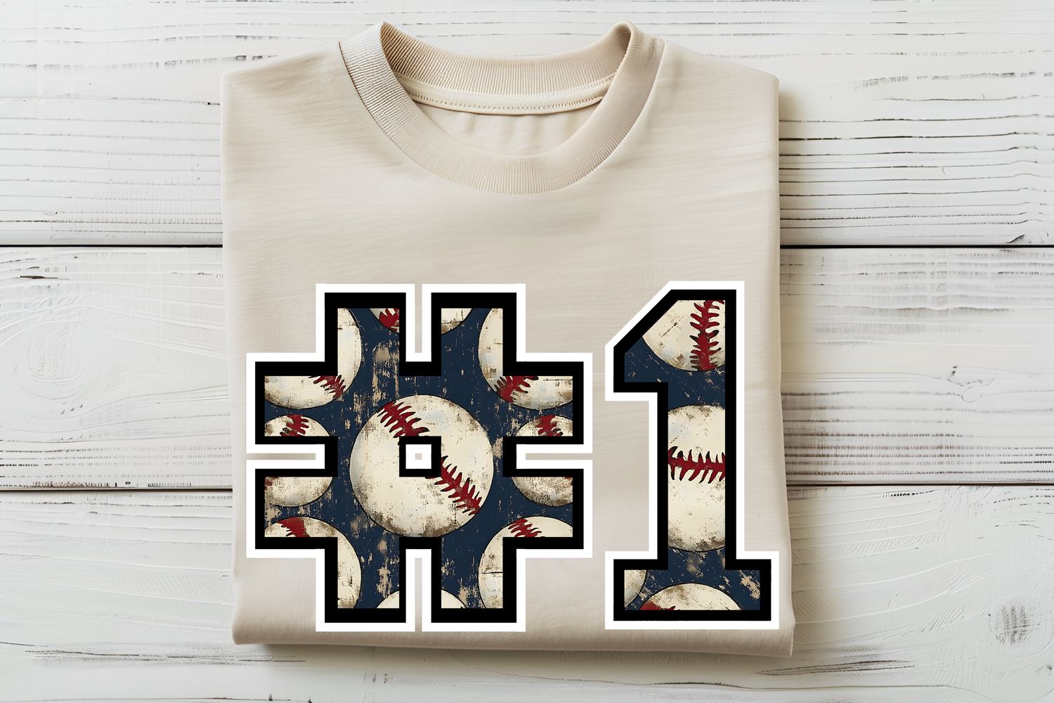 Number One Baseball DTF Print