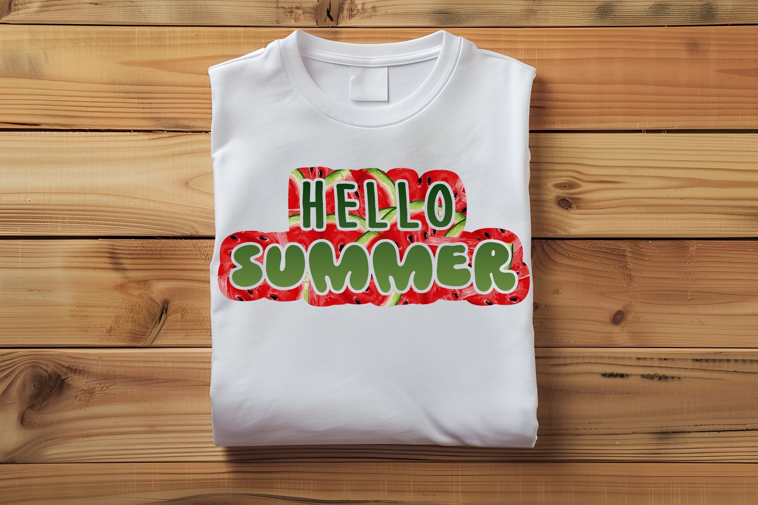 Hello Summer Watermelon DTF Print