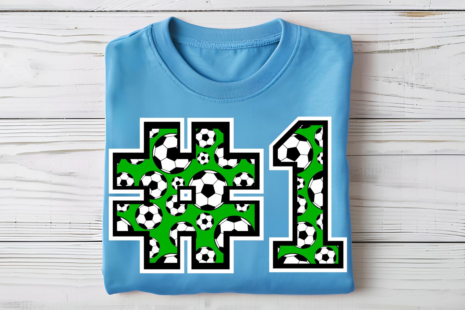 Number One Soccer DTF Print