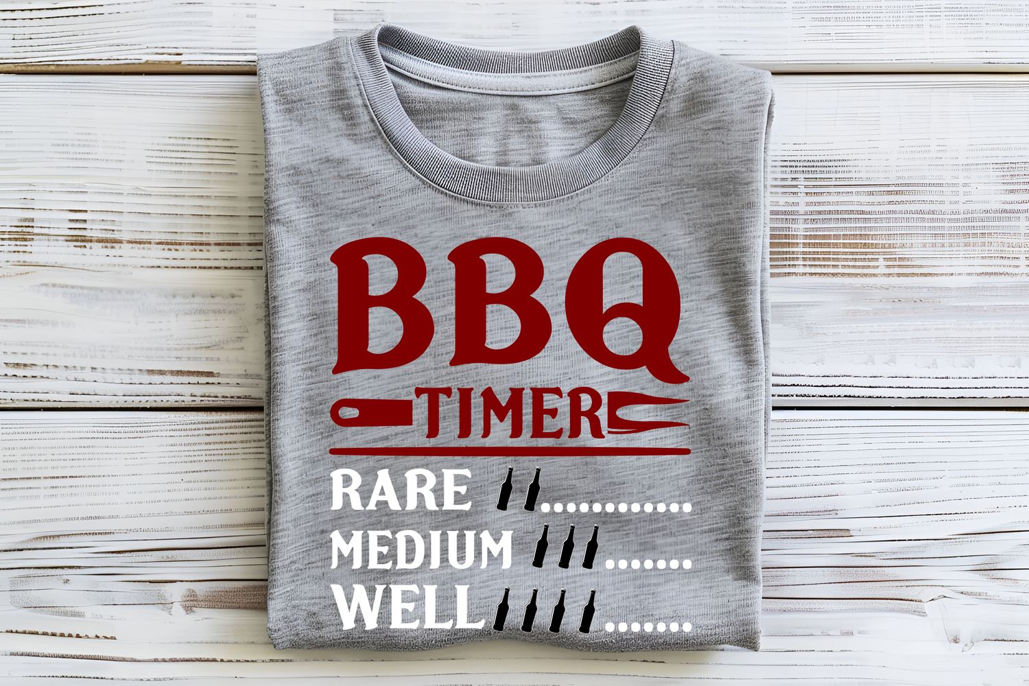 BBQ Timer DTF Print