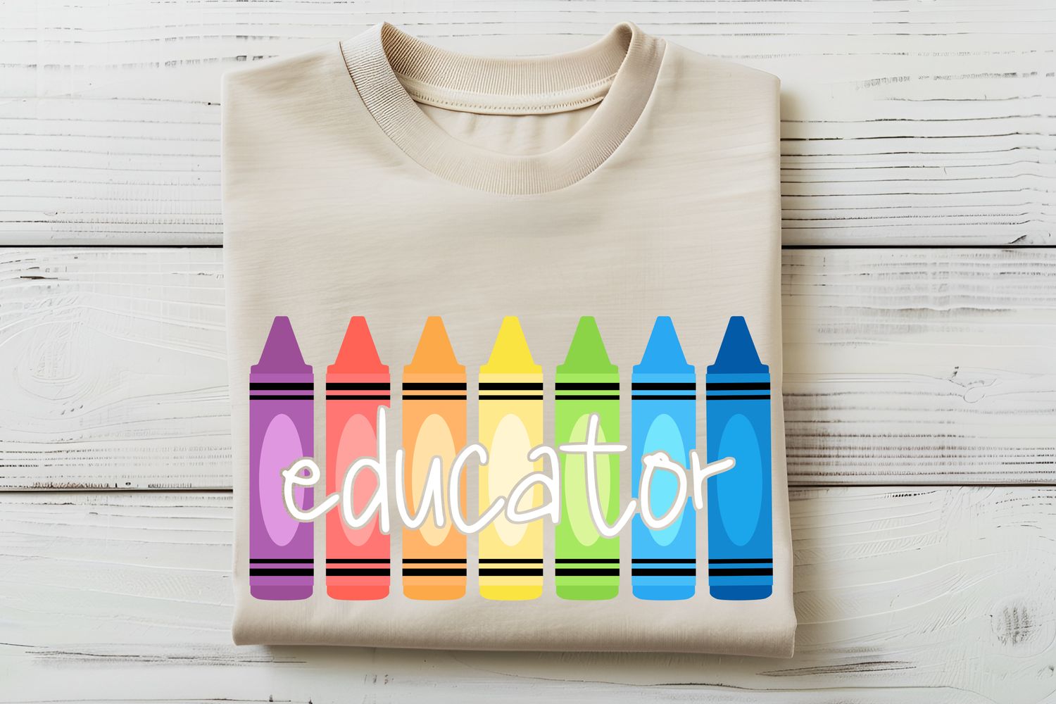 Educator Crayons DTF Print