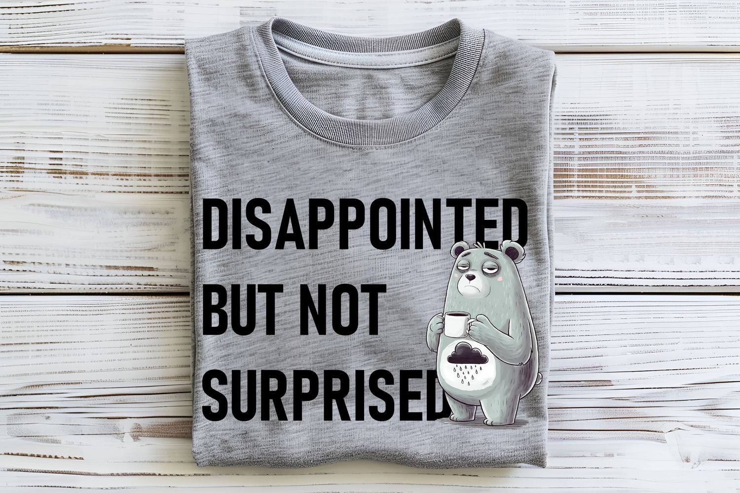 Disappointed But Not Surprised Bear DTF Print