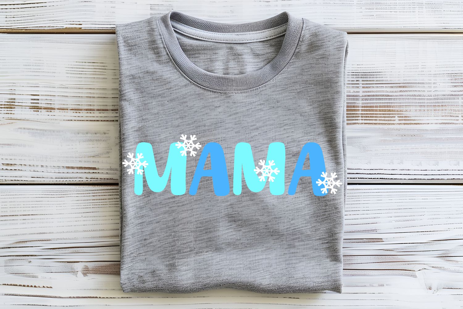 Mama Snowflakes DTF Print