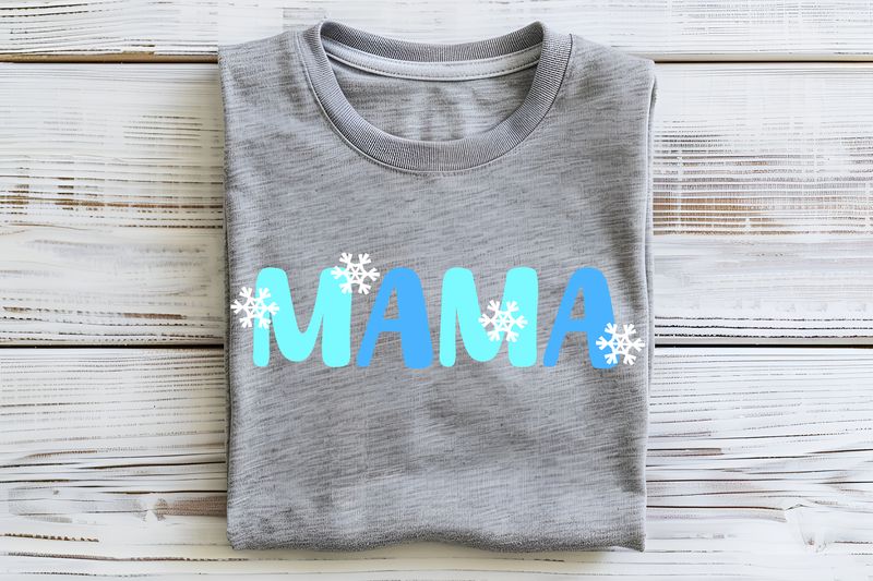 Mama Snowflakes DTF Print