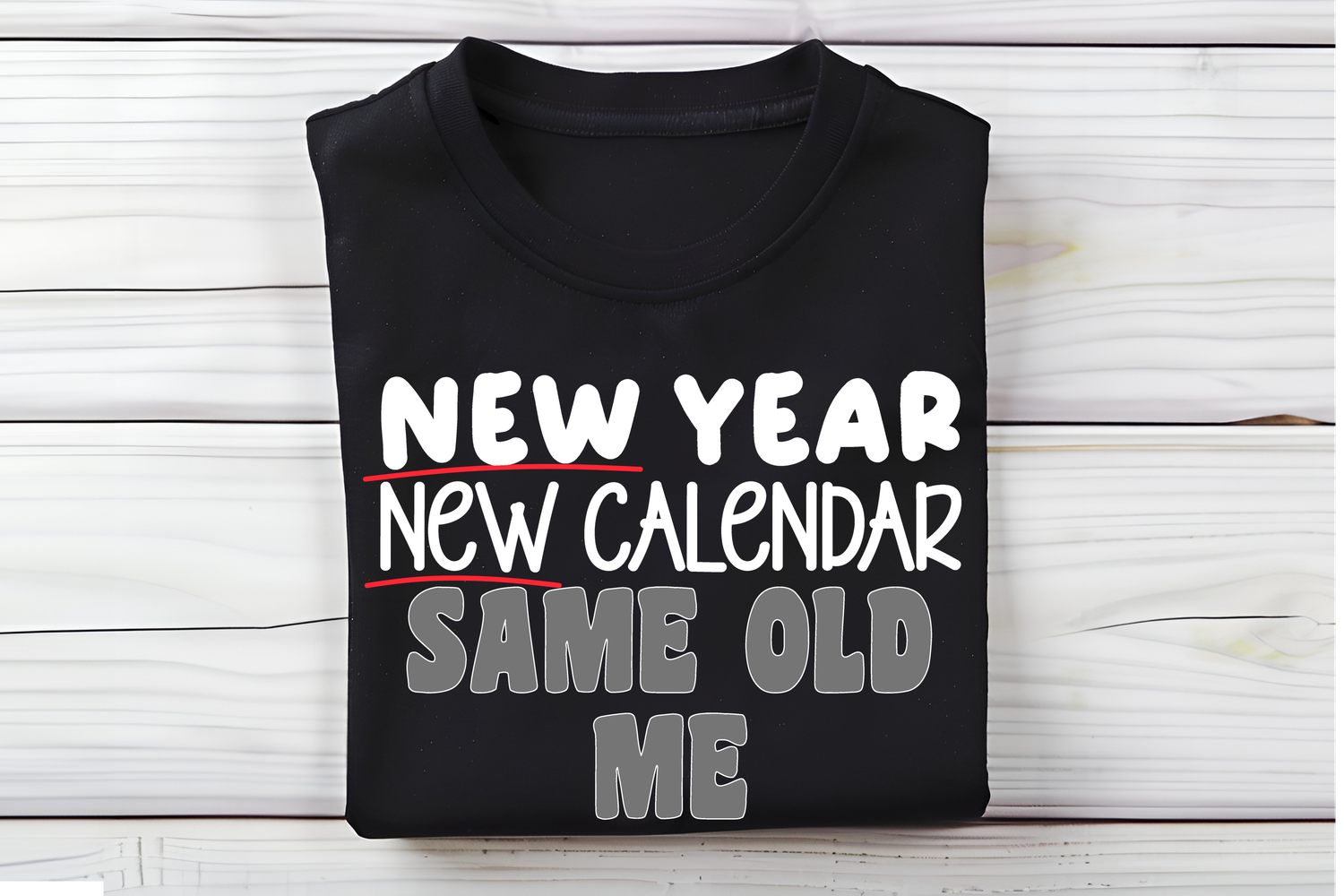 New Year New Calendar DTF Print