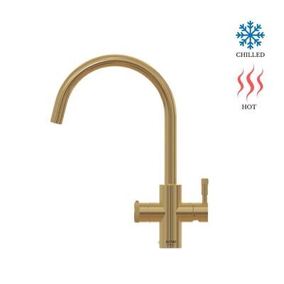 Qettle Boiling Water Tap – Signature MODERN Brass (4 IN 1)