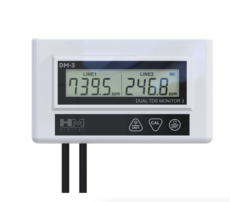 Commercial In-Line Dual TDS Monitor DM-3